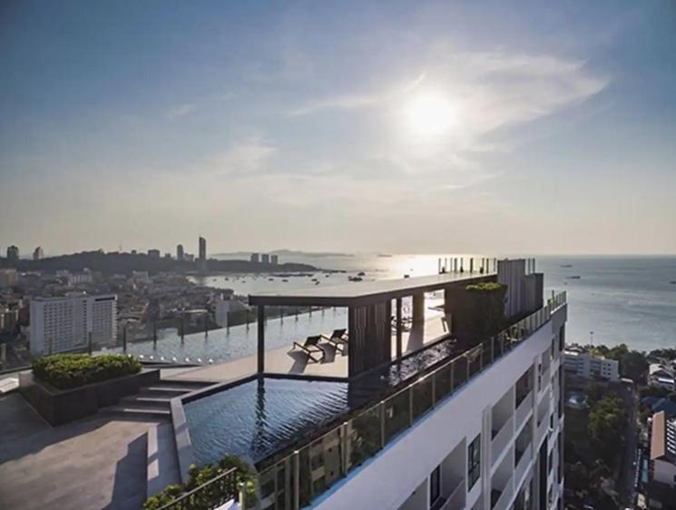 Great Location With Infinity Pool - Central Pattaya 아파트 외부 사진