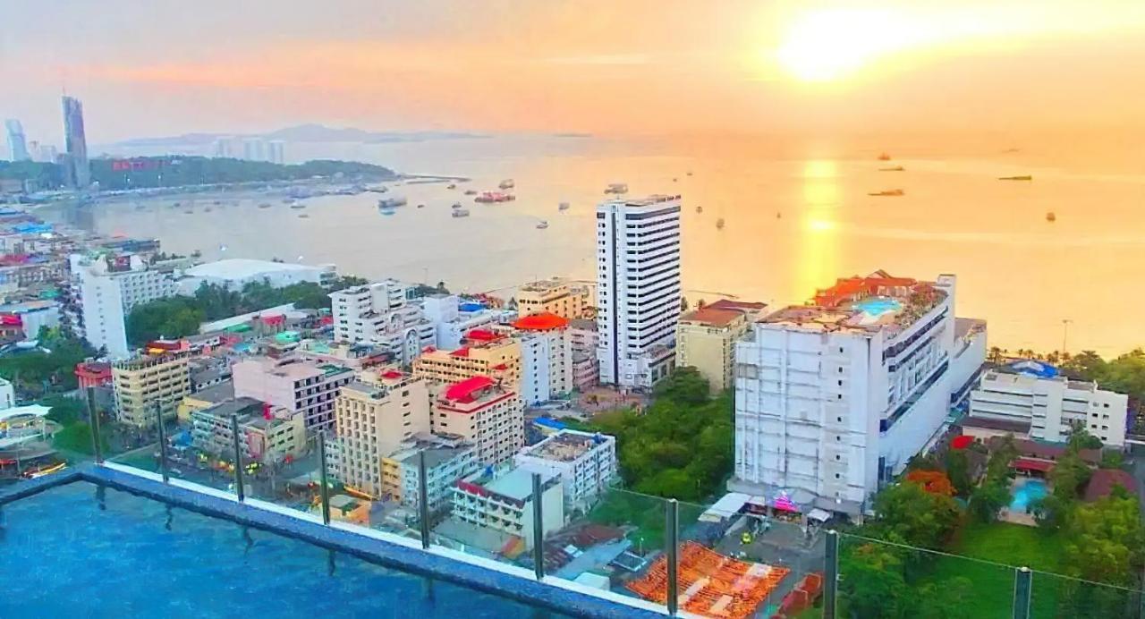 Great Location With Infinity Pool - Central Pattaya 아파트 외부 사진
