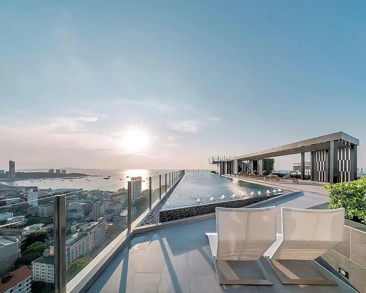 Great Location With Infinity Pool - Central Pattaya 아파트 외부 사진