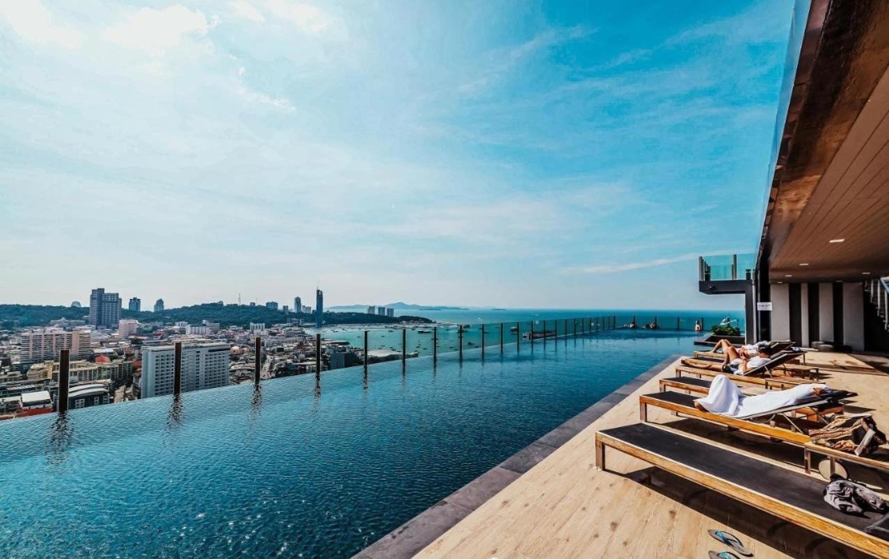 Great Location With Infinity Pool - Central Pattaya 아파트 외부 사진