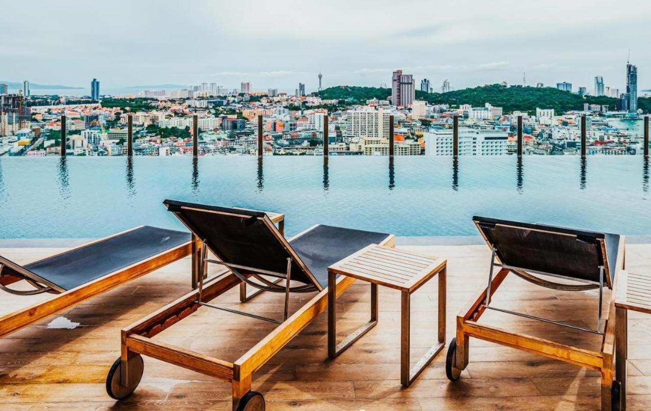Great Location With Infinity Pool - Central Pattaya 아파트 외부 사진